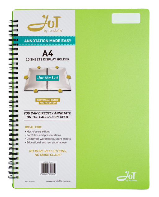 Rondofile Jot with Green Cover (10 sheets)