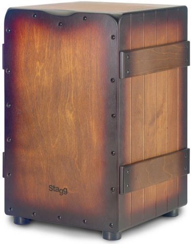 Stagg Cajon Sunburst Brown Crate Design