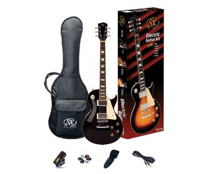 SX Les Paul Electric Guitar Black Pack