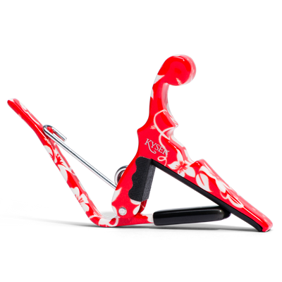 Kyser Ukulele Capo Red Hibiscus