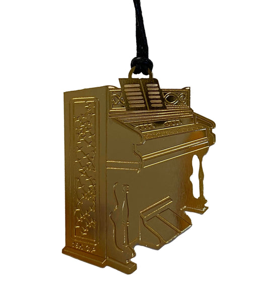 Gold Metal Music Bookmark - Piano