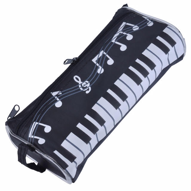 Music Themed Pencil Canvas Case